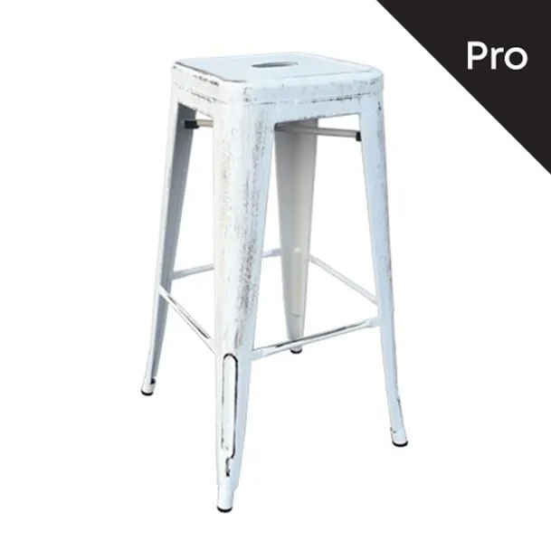 RELIX Bar Stool-Pro Metal Antique White