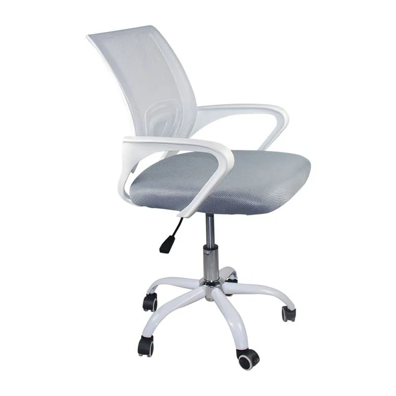 BF2101-SC (without relax) Office Armchair White/Mesh Grey