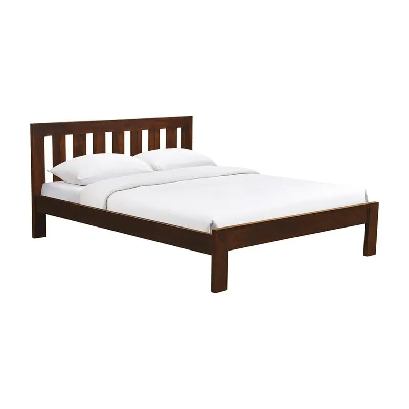 SOHO Bed (for Mattress 160x200cm) Sheesham, Walnut Finish
