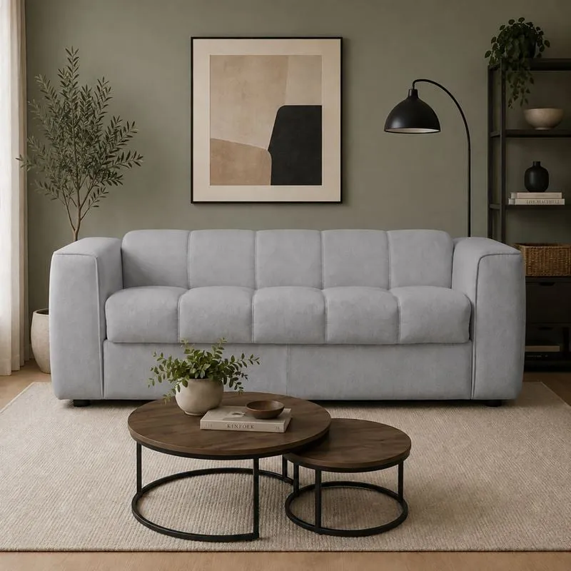 NORRIS Sofabed Water Repellent Fabric Light Grey