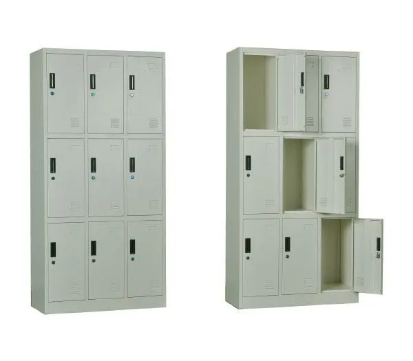 LOCKER 9 Θέσεων Φοριαμός - Ερμάριο, Μέταλλο Βαφή Άσπρο