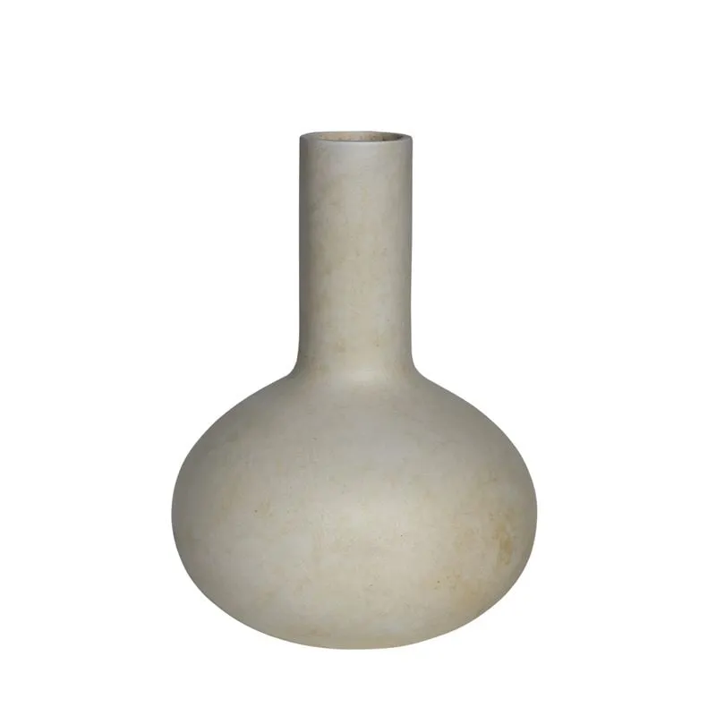 VASE-3 Βάζο Fiber Cement, Απόχρωση Beige Φ40x55cm