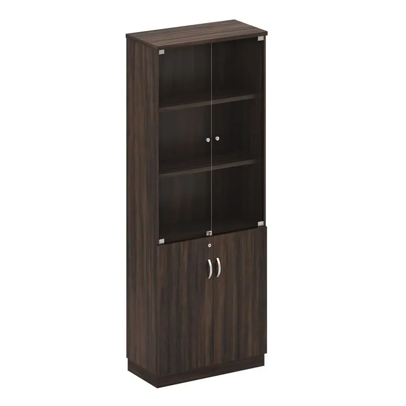 BOOKCASE 80x40x211cm Dark Walnut