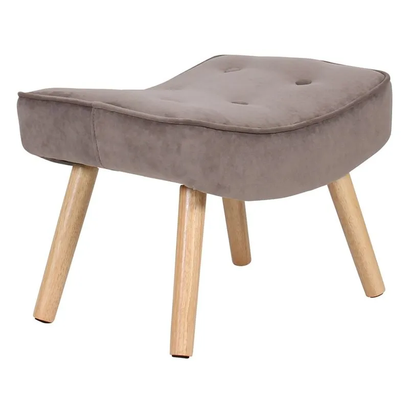 ALMA Stool Natural / Velure Brown (K/D)