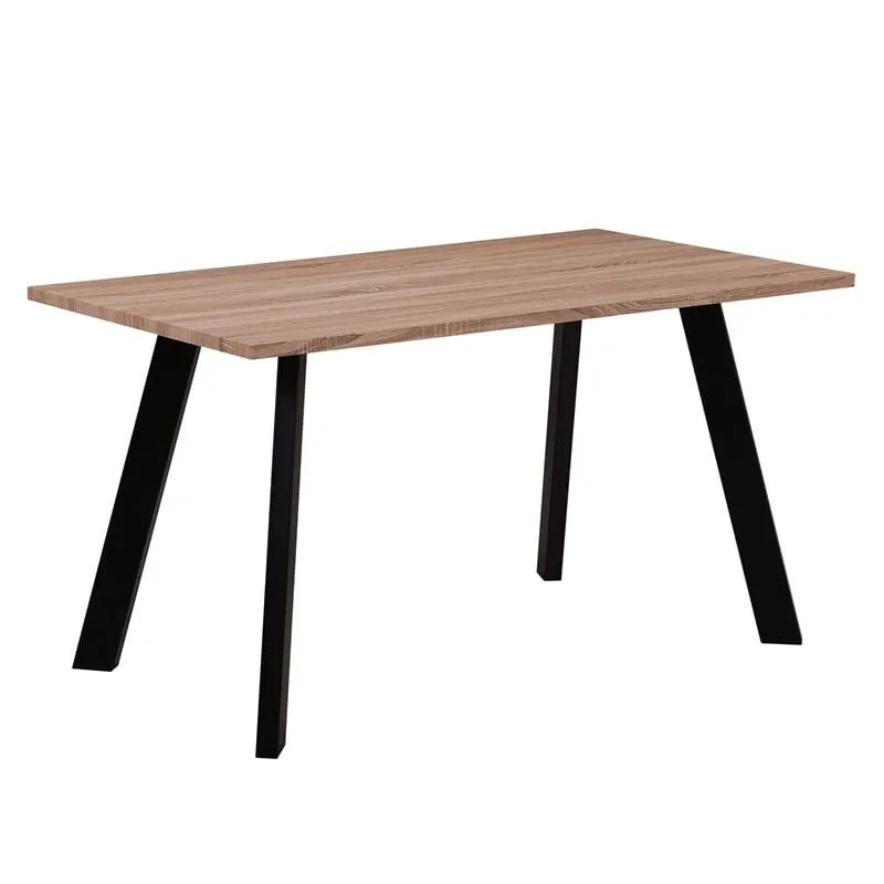 BAXTER Table 140x80cm Sonoma (Black Paint)