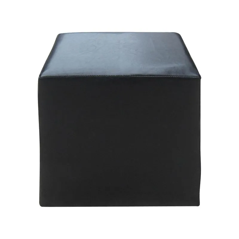 CLUB Stool Pu Black 37x37x42