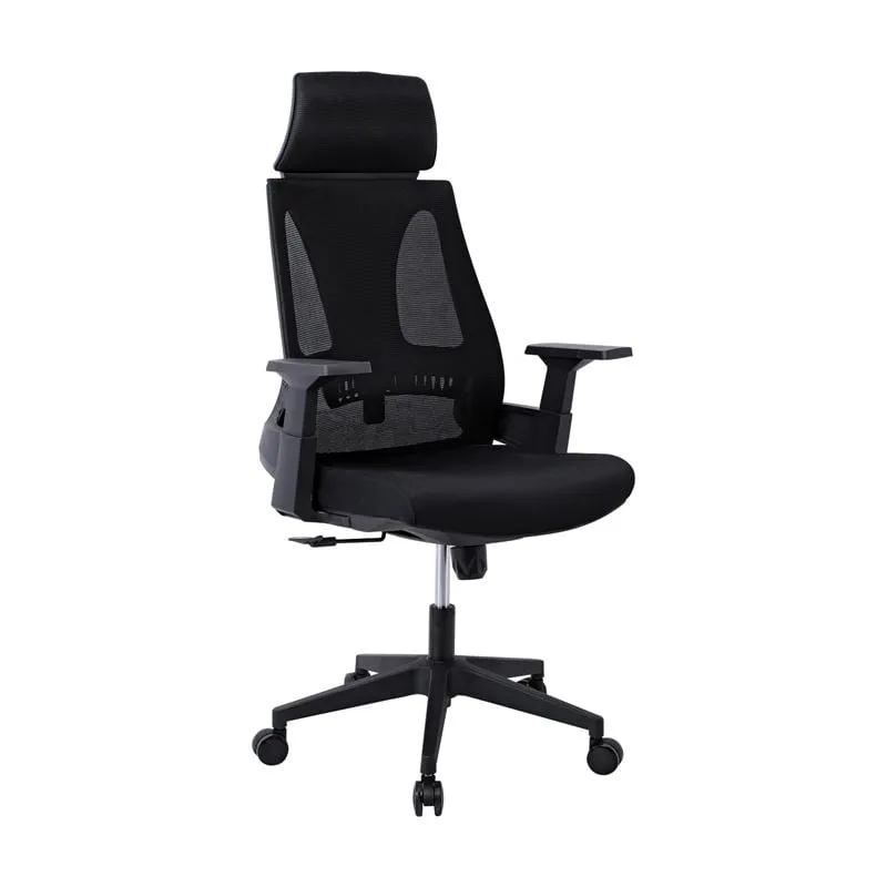 BF8750 Manager Armchair Black Mesh/Fabric