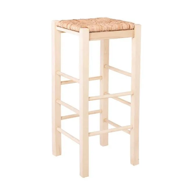 TAVERNA Bar Stool Unpainted with K/D Rush Seat