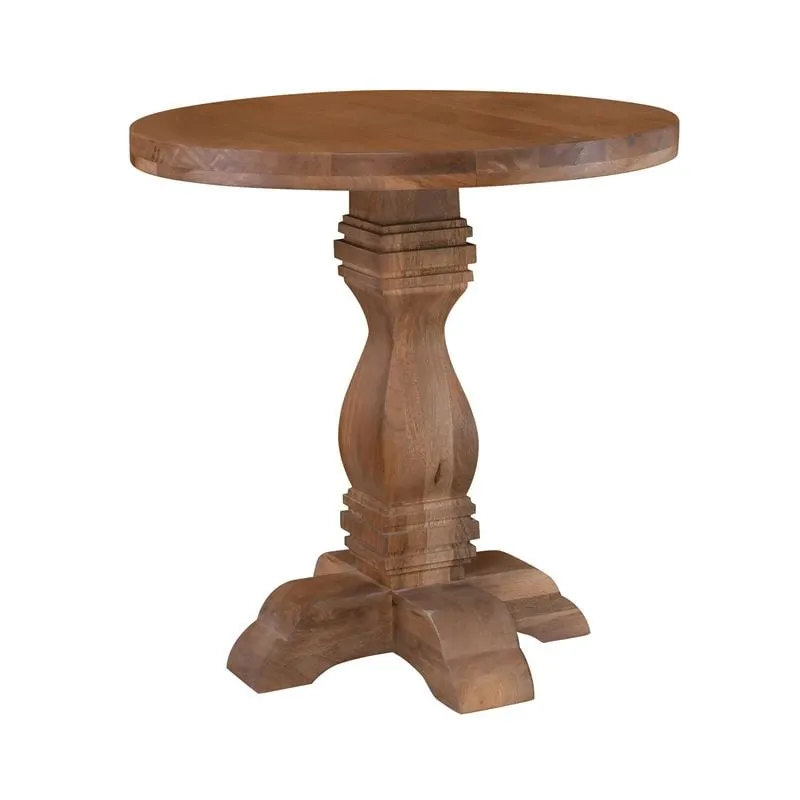 ATLAS Round Coffee Table D.65cm, Mango Smoke Walnut