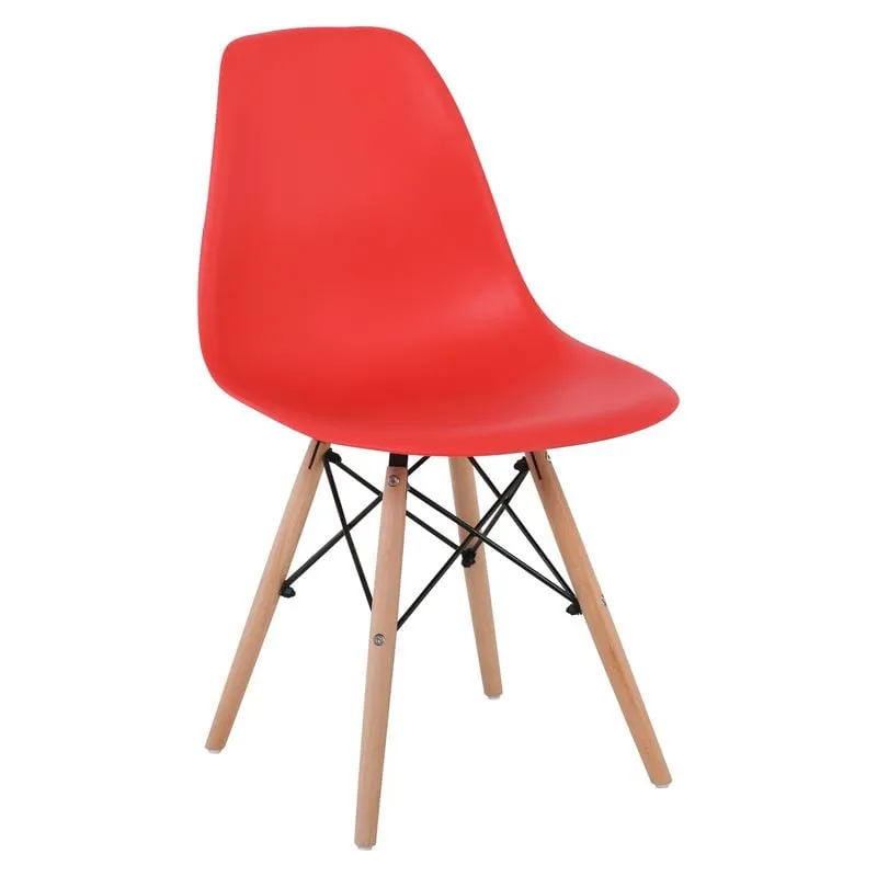 ART Wood Chair PP Red