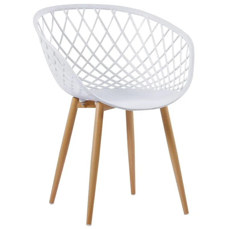 REX Armchair-Pro Metal Natural/PP-UV White (Nude packing)