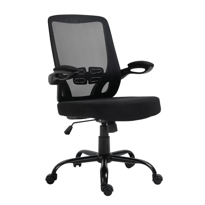 BF2930W Office Armchair Black Mesh/Fabric