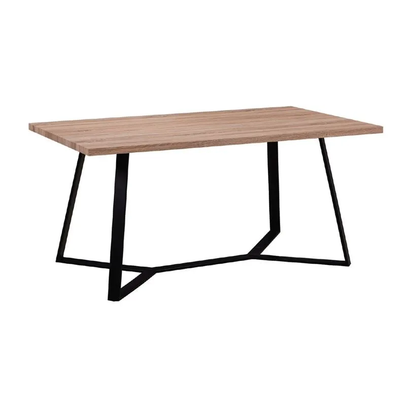 HANSON Table 160x90cm Sonoma (Black Paint)