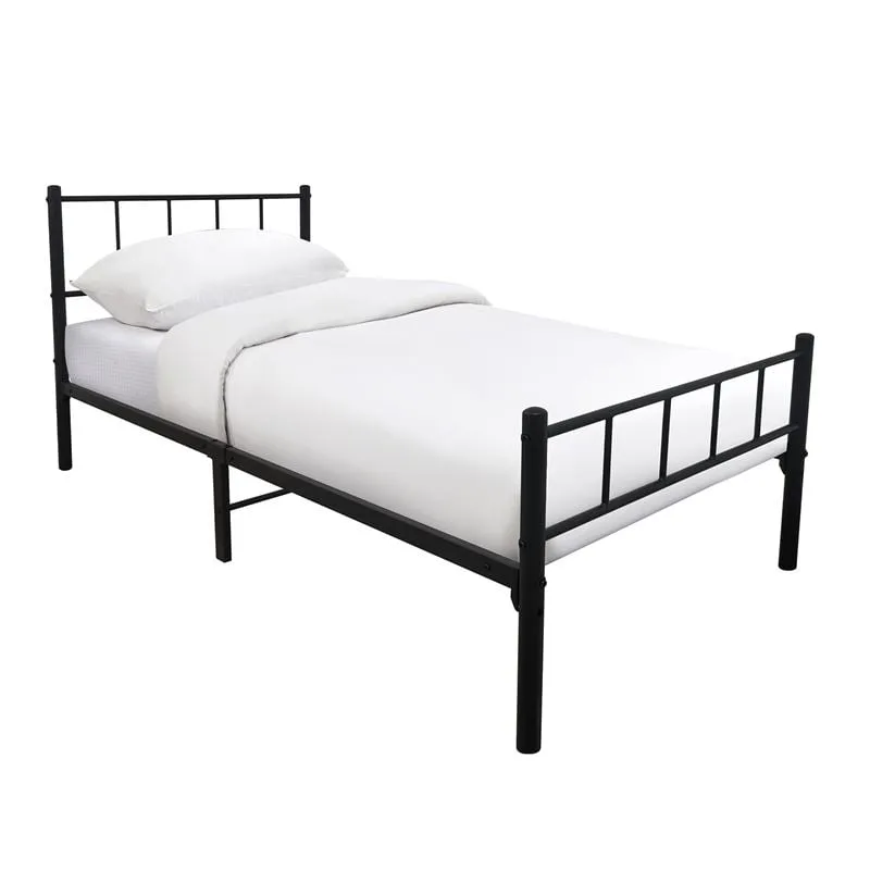 TIVO Bed (for Mattress 90x190cm) Metal Black