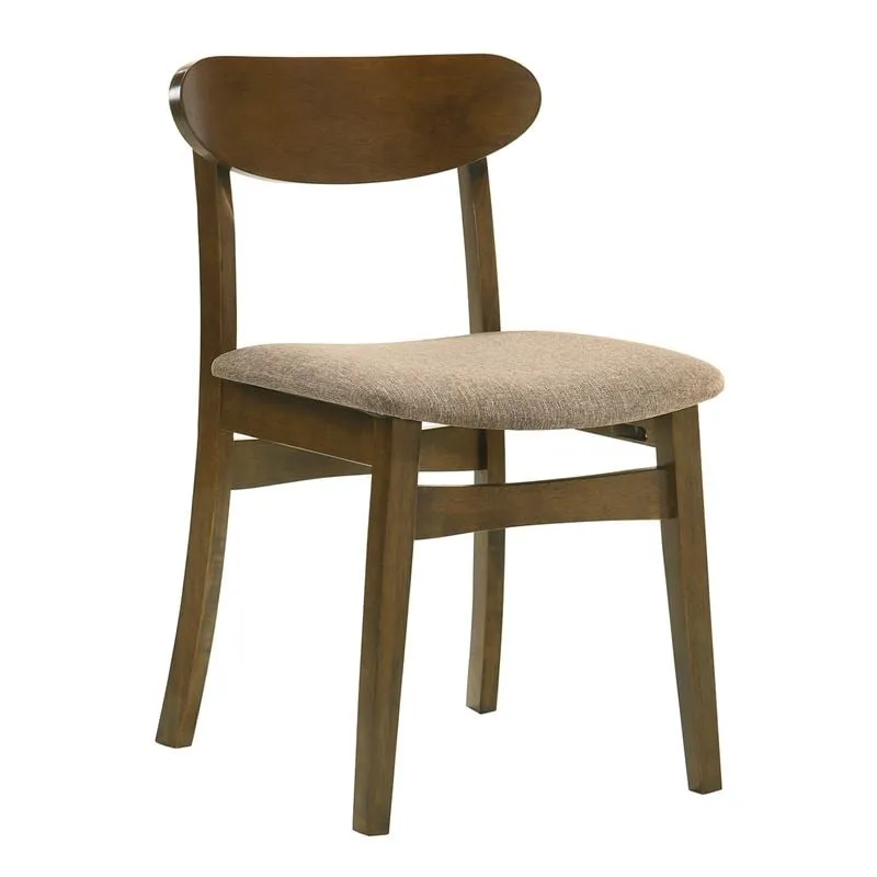 DOM Chair Walnut (Fabric Brown)