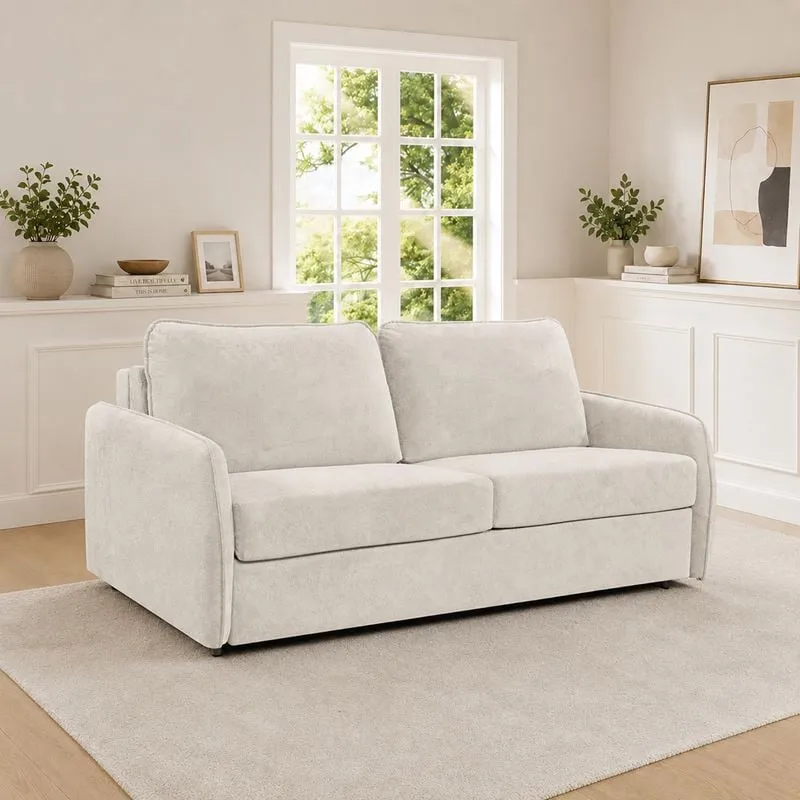 LESTER Sofabed Beige Fabric