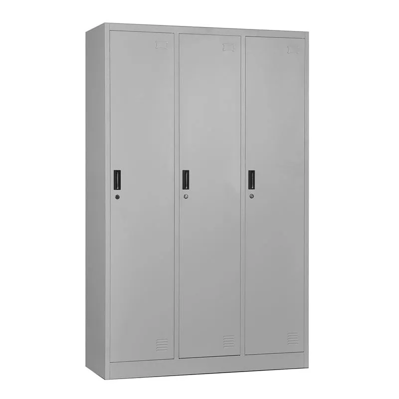 3-LOCKER Metal 115x45x185 Grey