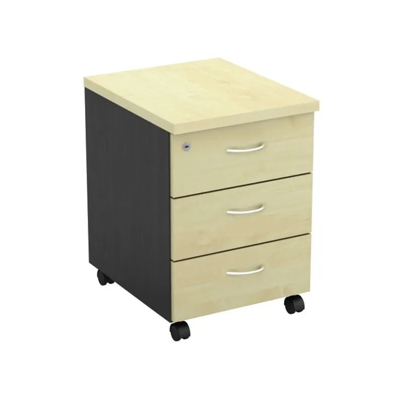 Mobile Pedestal-Α (3-Drawers) 40x48x56cm DG/Beech