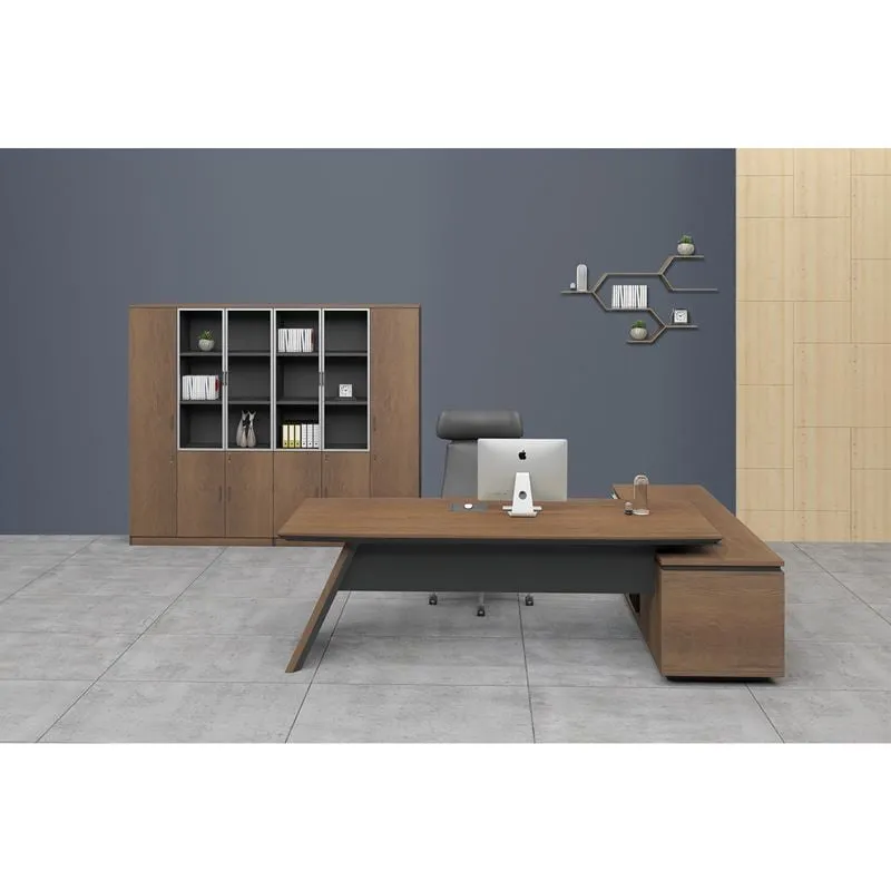 PROLINE Desk Left 240x200cm Wild Oak/Black