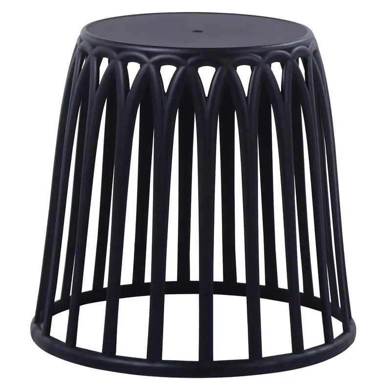 SABA Stacking Stool PP-UV Black