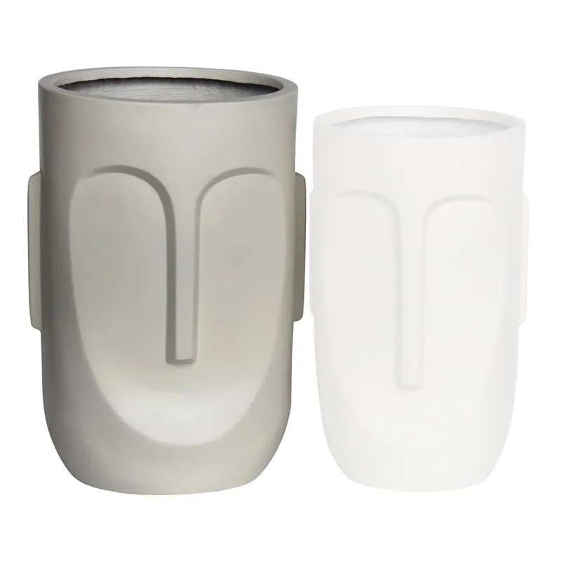 FLOWER POT-TOTEM D40x57cm/Cement Sand