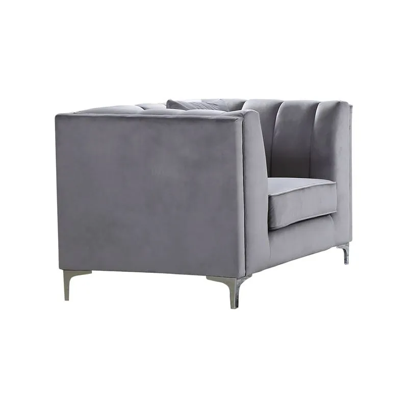 PARSON Armchair Fabric Dark Grey Velure