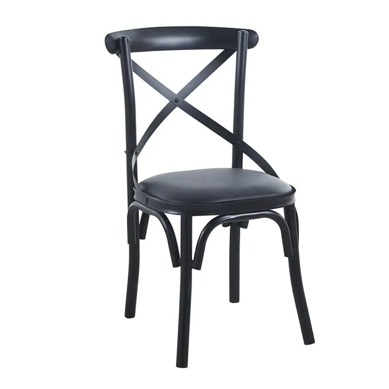 MARLIN Chair Metal Black Paint/Black Pu