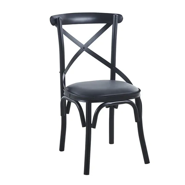 MARLIN Chair Metal Black Paint/Black Pu