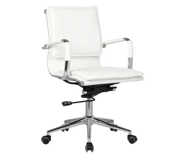 BF3601 Low Back Armchair White Pu