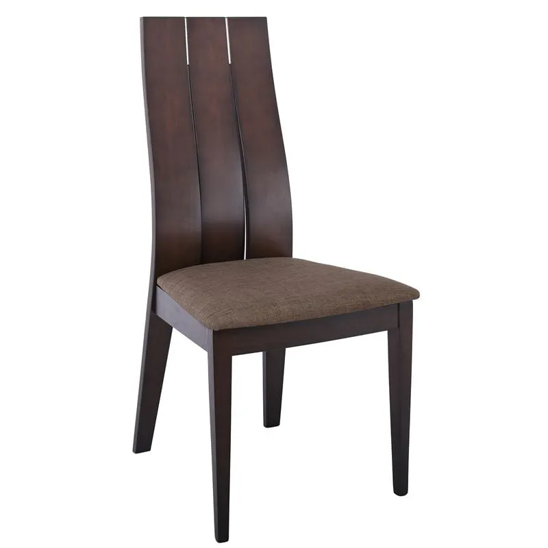 SAMBER Chair Burn Beech/Fabric Brown
