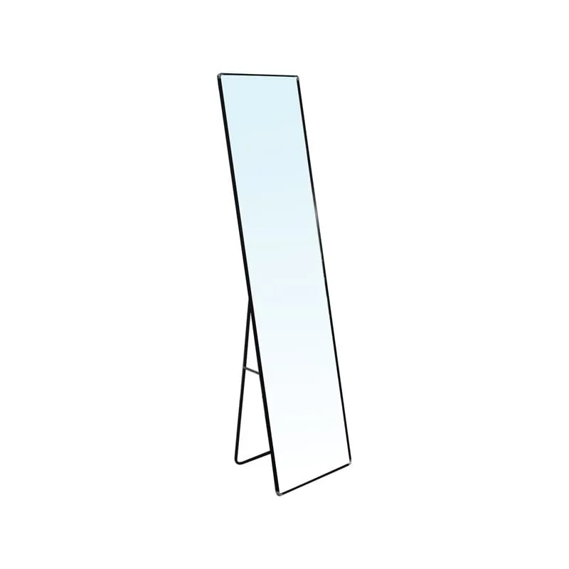 DAYTON Floor-Wall Mirror 40x33x160cm Aluminum Black