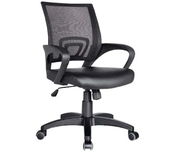 BF2101 (with relax) Office Armchair-Pro Black Mesh/Pu
