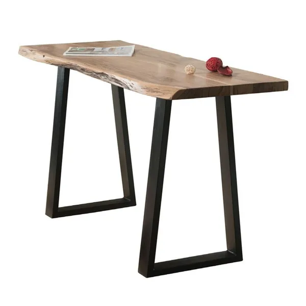 LIZARD Slim Console 130x45xH76 Acacia Natural Finish (Black Paint)