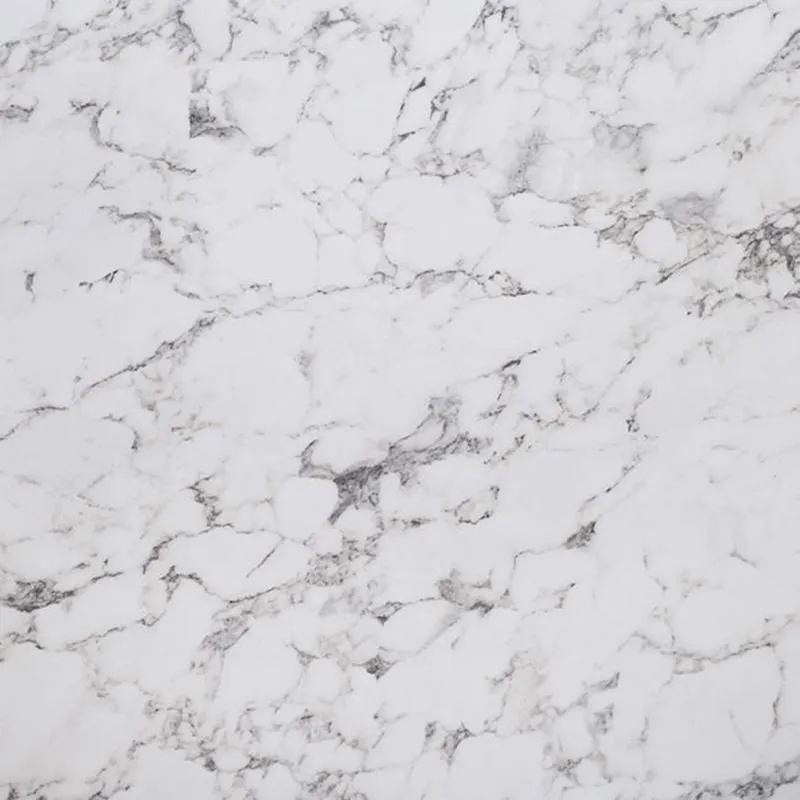 HPL Table Top 80x80cm/12mm White Marble (UV)