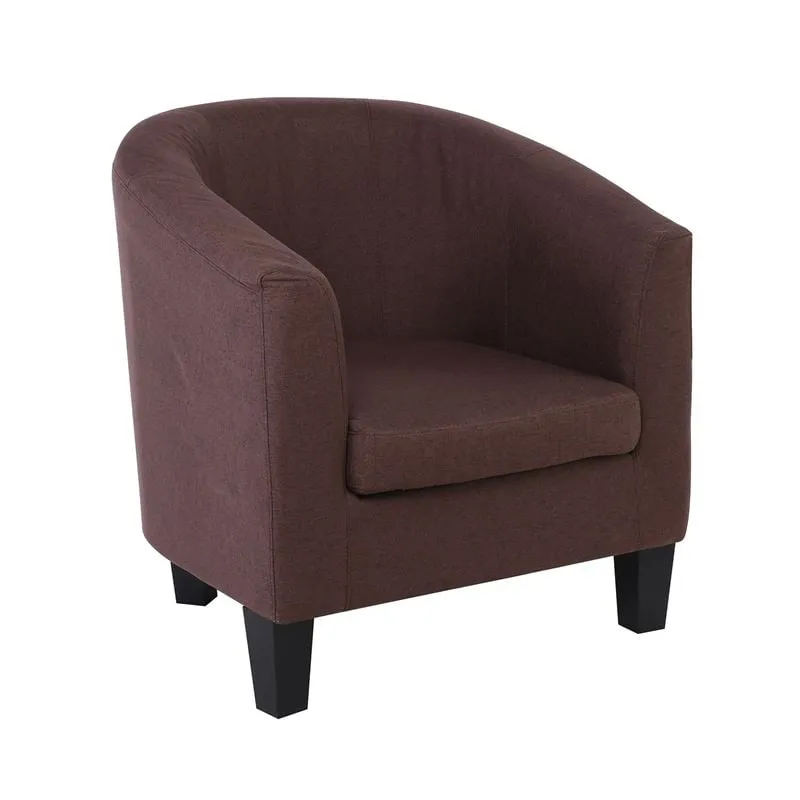 BOGA Armchair Brown Fabric