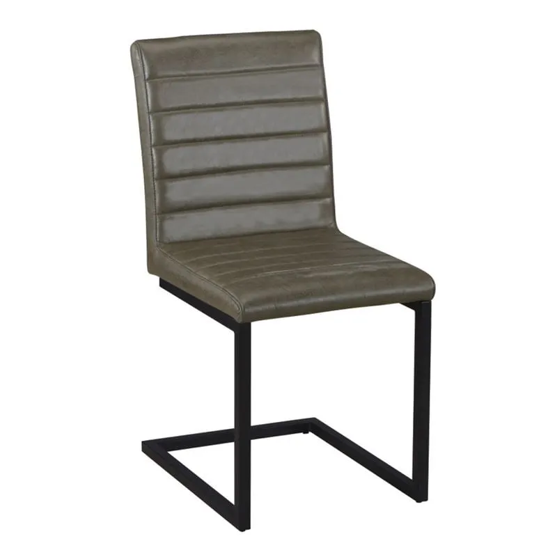 ALTO Chair Black Metal/Vintage Green Fabric