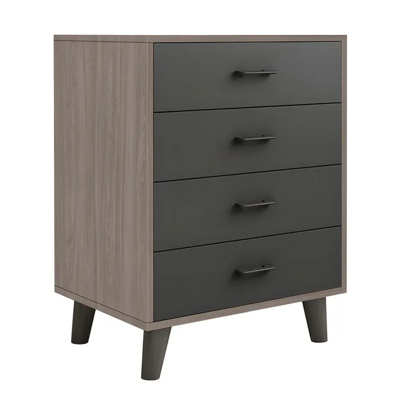 VANITY Συρταριέρα, με 4 Συρτάρια, Απόχρωση Sonoma Oak-Grey