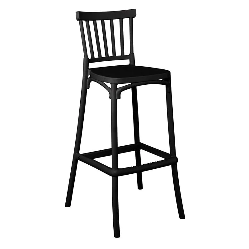 WINDSOR Bar Stool PP-UV Black