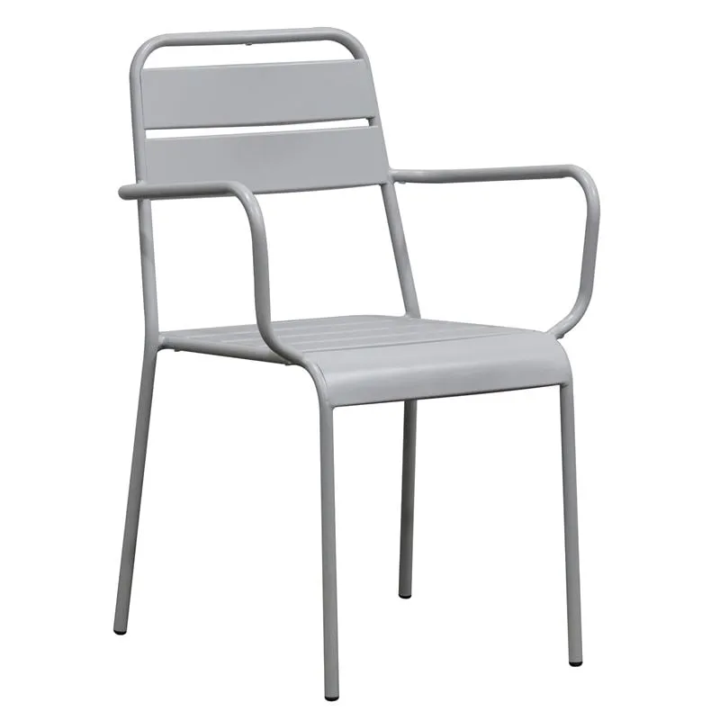 BRIO Stacking Armchair-Pro Metal Cool Grey 4C