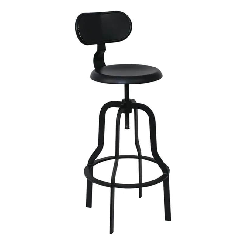 BRUNO Bar Stool Steel Black