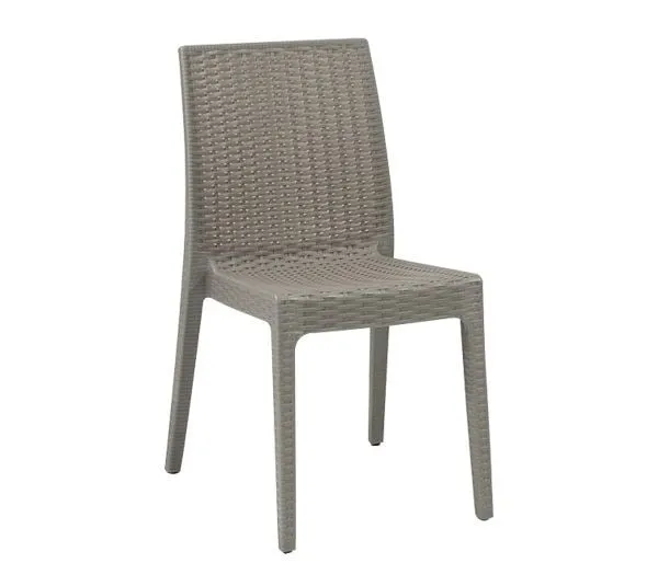 DAFNE Stackable Chair PP-UV Tortora (Rattan Look)