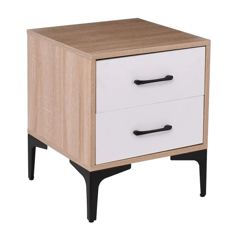 MERRANO Bedside 40x40x48cm Sonoma/White