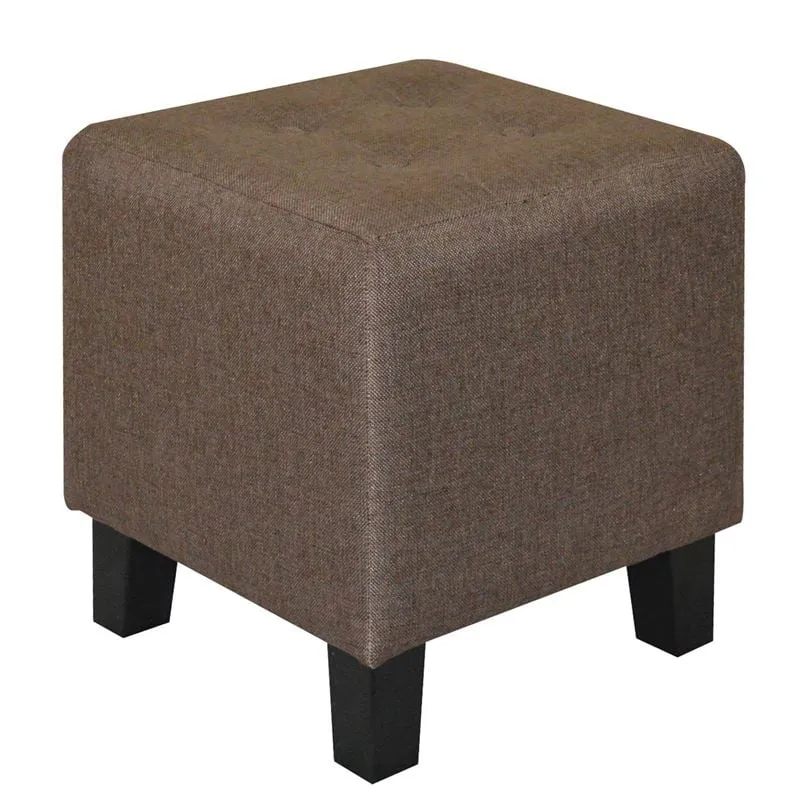MEDEA Stool Fabric Dark Brown 37x37x42