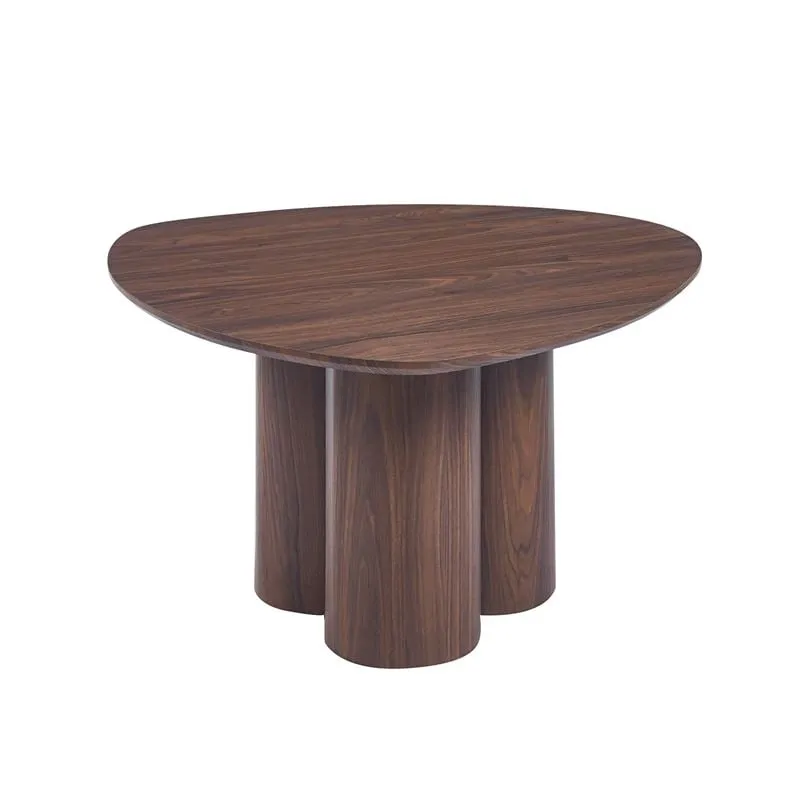 LEBRON Coffee Table 80x80cm MDF Walnut