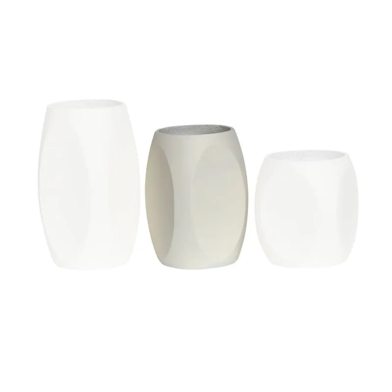 VASE-4 Βάζο Fiber Cement, Απόχρωση Beige Φ33x51cm