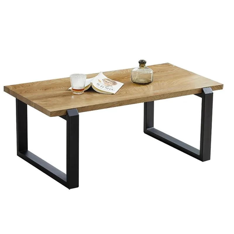 KONA Coffee Table 110x60x42cm Metal Black/Natural