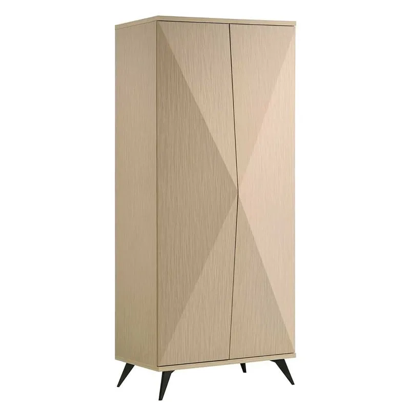 CRONOS Wardrobe 2-Doors 80x60x195cm, Natural