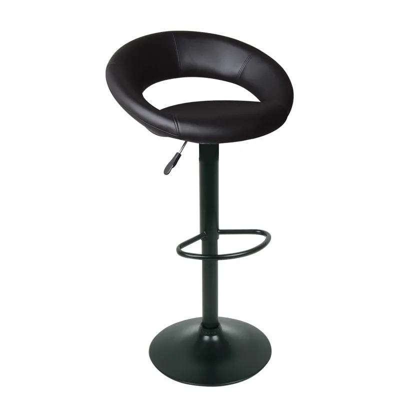 BELT Bar Stool Steel Black/Pu Black