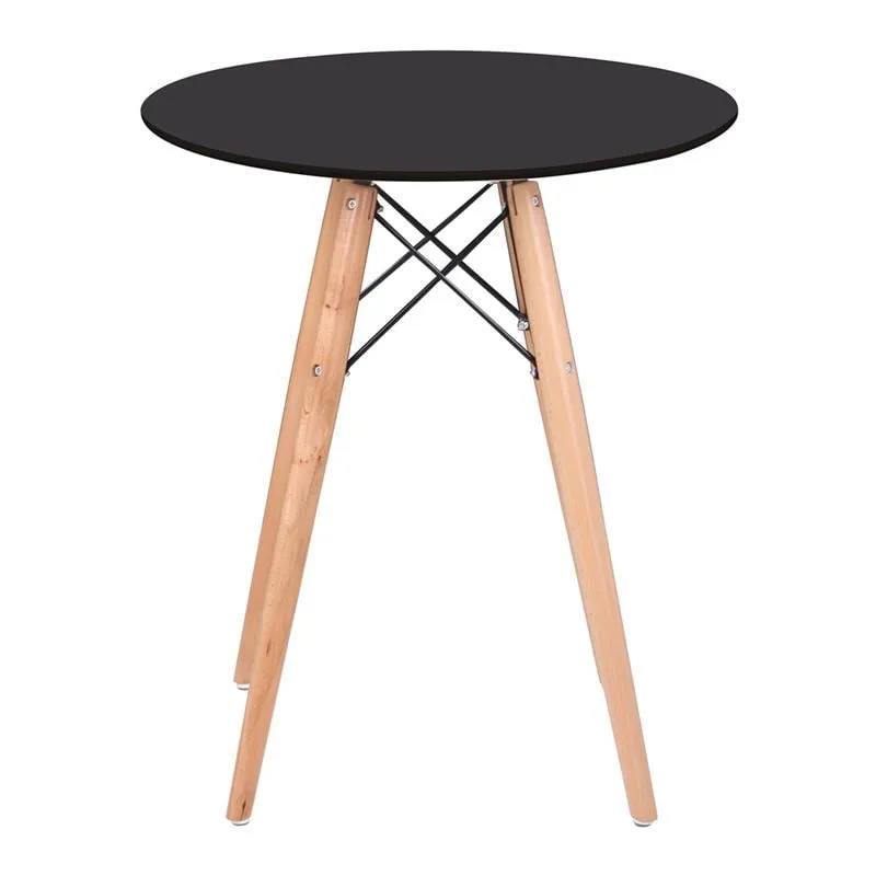 ART Wood Table D.60cm Black