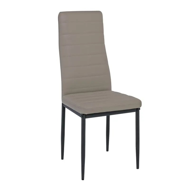 JETTA Chair Full K/D Cappuccino Pvc (Black paint)